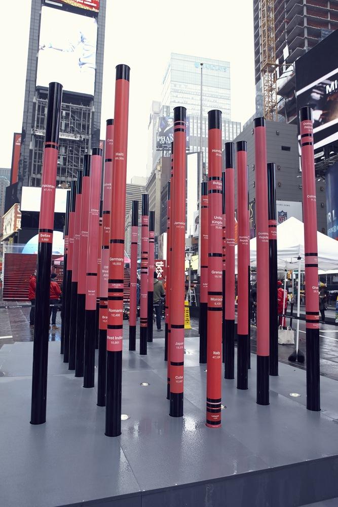 О любви: дизайнерская валентинка на Times Square